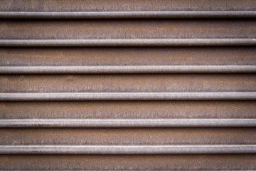 Rusted corrugated metal background