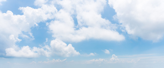 White cloud and blue sky in morning