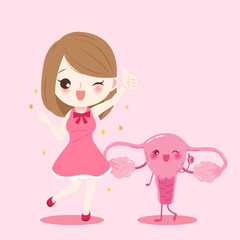 woman with uterus