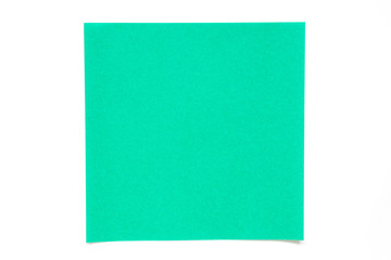 Light blue color paper sheet on white background used for decoration or design element