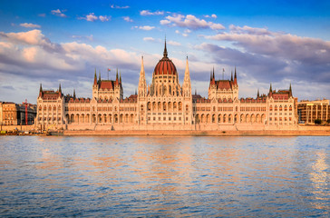 Fototapeta premium Orszaghaz, Hungarian Parliament, Budapest