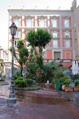 Fototapeta na wymiar Piazza Bellini in Naples