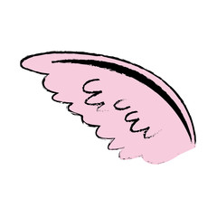 pink wing feather bird angel icon