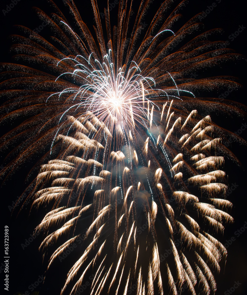 Wall mural Fireworks