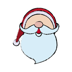 cute face santa claus christmas character