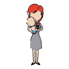 mother holding baby infant motherhood innocence