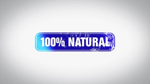 100% Natural Word 3D Animated Wooden Stamp Animation
