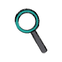magnifier search loupe investigation icon