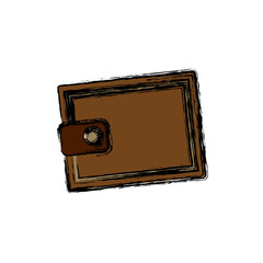 cartoon wallet money concept safety bank icon