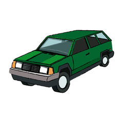 suv car sport utility vehicle cartoon