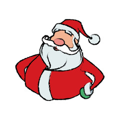 cartoon santa claus for your christmas and new year greeting