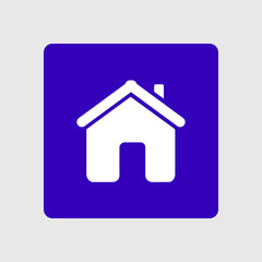 Vector Home Icon in flat design style.