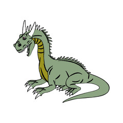 Fototapeta premium character dragon fantasy animal design