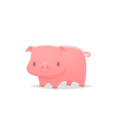 Pig vector isolated illustration