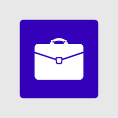 Briefcase icon, vector illustration. Flat design style. 