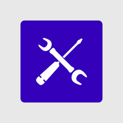 Repair Icon. Service  symbol. Tools singn. Flat design style.