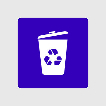 Trash can icon. Delete, Move to Trash, clear the disk space. Vector illustration 