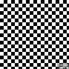 Fototapeta premium Seamless pattern. Abstract. Black and white. Square. Chess board.