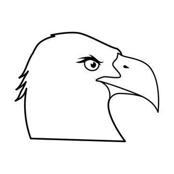 American eagle symbol icon vector illustration graphic design
