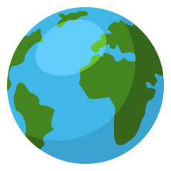 Vector Single Color Icon - Globe