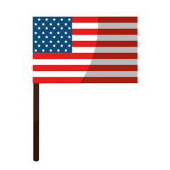 Fototapeta premium usa country flag icon over white background colorful design vector illustration