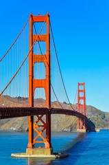 Golden Gate Bridge as seen from San Francisco side - California
