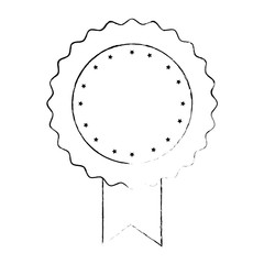 Award ribbon blank icon vector illustration graphic design