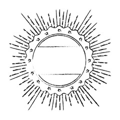 Award ribbon blank icon vector illustration graphic design