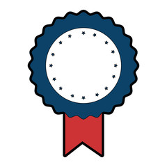 Award ribbon blank icon vector illustration graphic design