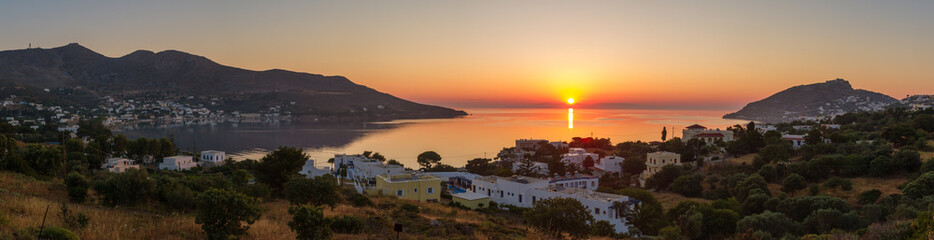 Panorama der Bucht von Alinda, Leros