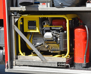 Equipments of the fire engine