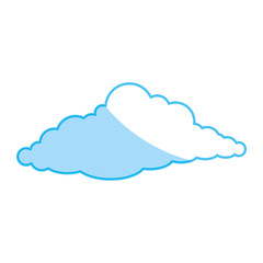 Cloud weather symbol icon vector illustration graphic design