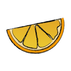 orange half fruit vitamin nutrition icon