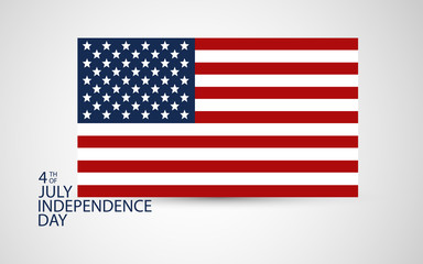 Flag Of United States Of America. Old dyed distressed texture of national symbol.