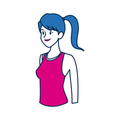 sport woman character people fitness