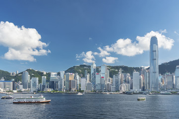 Victoria Harbor of Hong Kong city