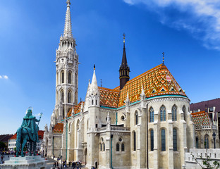 Fototapeta na wymiar Matthias Church in Budapest, Hungary