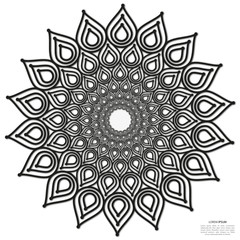 illustration design flower abstract style molecular structure