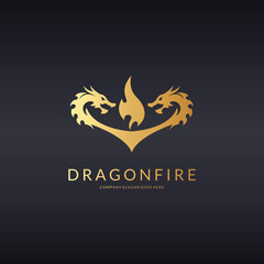 Dragon fire logo