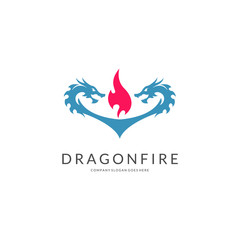 Dragon fire logo