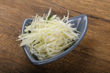 Shredded cabbage