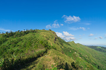 Fototapeta na wymiar Landscape Scenery on the top of mountain in Thailand
