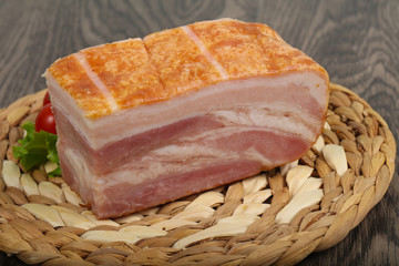 Raw bacon