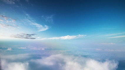 Fototapeta na wymiar Clouds in sky atmosphere panorama