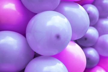 Pink and purple balloons