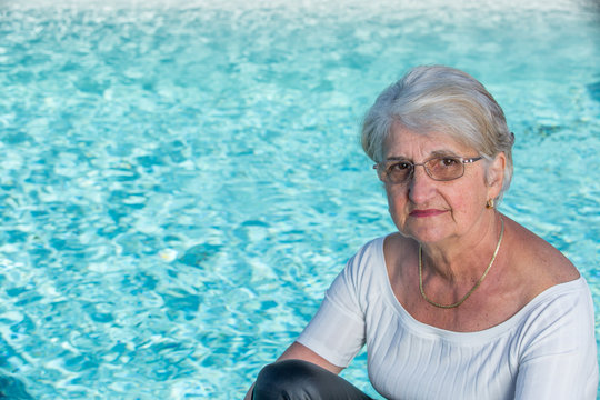 Older Woman Pool Images – Browse 2,540 Stock Photos, Vectors, and Video