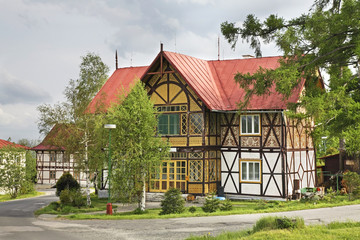 Fototapeta na wymiar View of Stary Smokovec. Slovakia