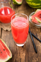 Watermelon Smoothie (selective focus)