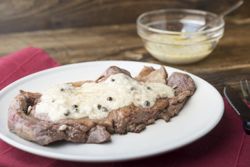 Beef with sauce