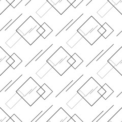 Abstract seamless geometric pattern with squares